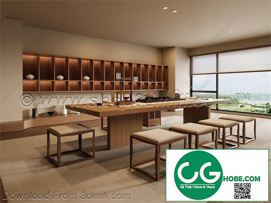 Tea Room 49 3D Model